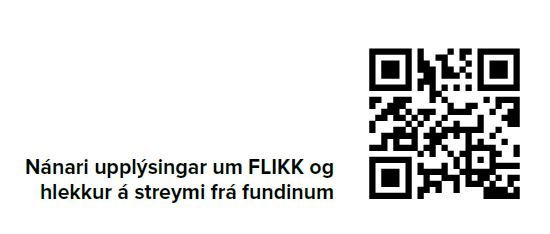 Qr-kóði fyrir FLIKK streymi