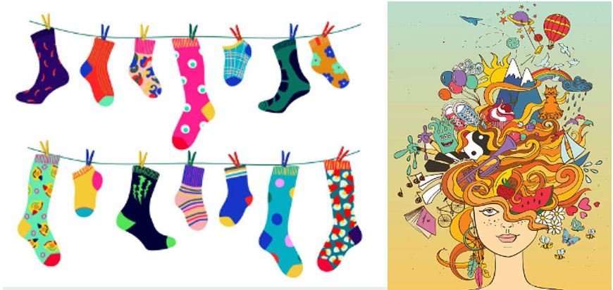 Furðulegi/öðruvísi hár og sokkadagurinn 21.janúar