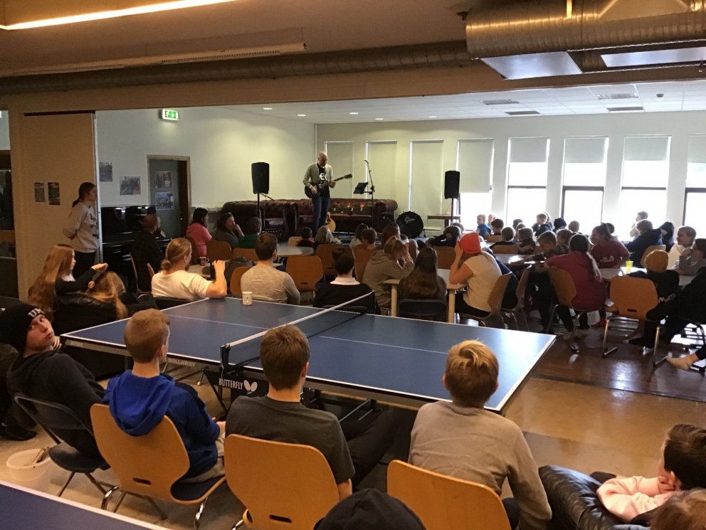 Jón Hilmar í heimsókn