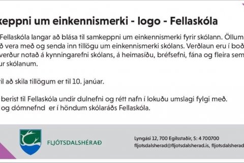 Samkeppni um einkennismerki Fellaskóla