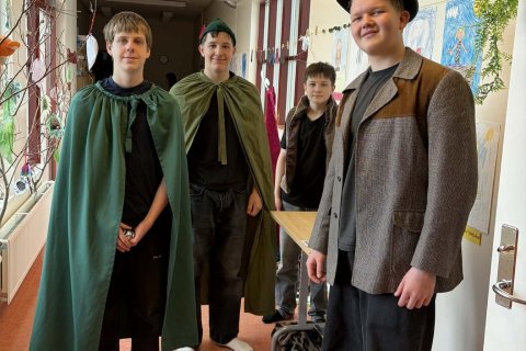 Baldur, Tinni, Ólafur og Símon tilbúnir í slaginn