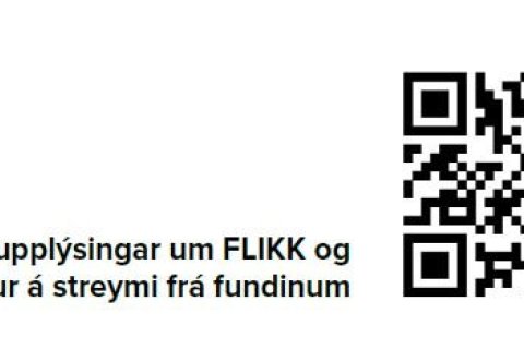 Qr-kóði fyrir FLIKK streymi